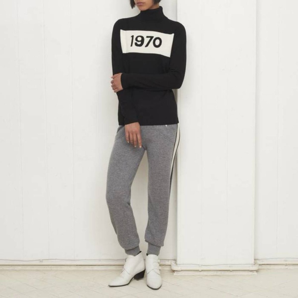 NWT RARE Bella Freud fans turtle neck fine wool sweater